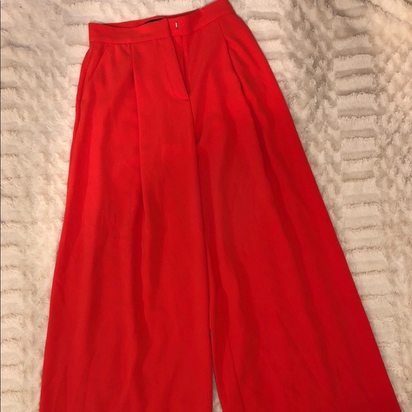 Orange flare pants/trousers - Picture 1 of 4